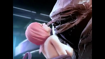 Ultra-cute dame get butt porking with alien - Hentai Three dimensional 15