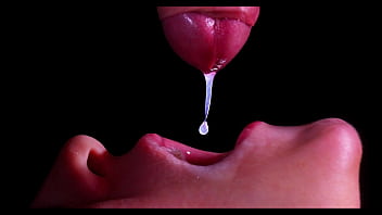 CLOSE UP: Hottest Draining Gullet for your DICK! Deep throating Man rod ASMR, Tongue and Lips Blow-job Double Cum shot -XSanyAny