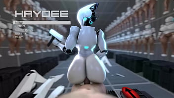 Haydee the Super-sexy robot - Trio dimensional Porno Parody Clamps Compilation