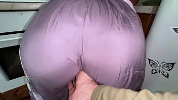 Stepson hoisted his step mummy mini-skirt and spotted a yam-sized arse for assfuck foray fucky-fucky