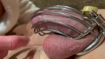 Chastity Belt highly first-ever time on his Penis and wrecked orgasm